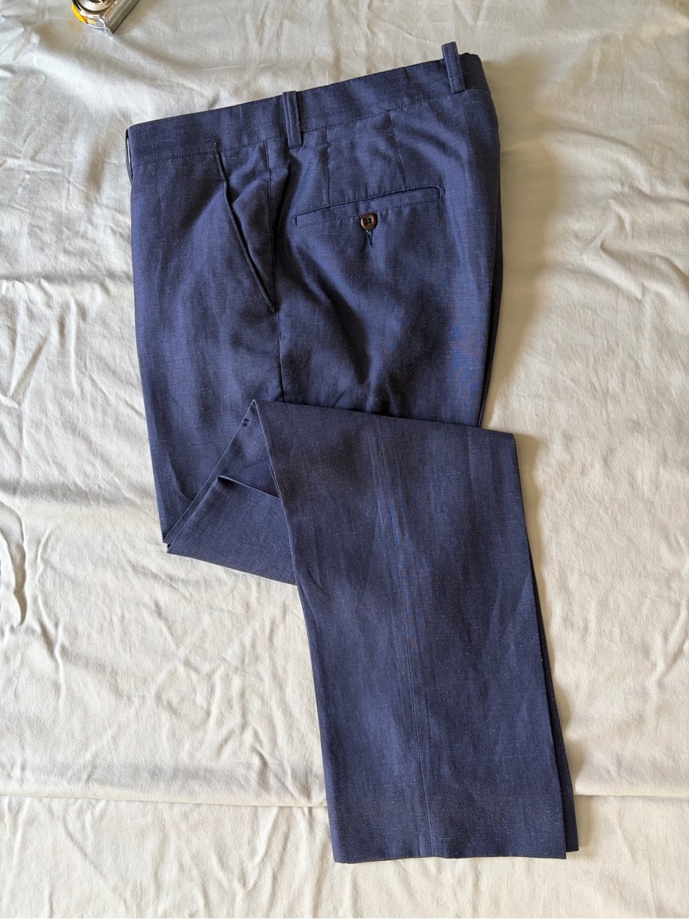 Men's Navy Dress Pants - Classic Tailored Trousers